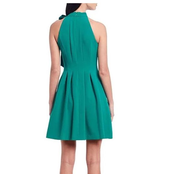 Vince Camuto Sleeveless Bow Neck Fit and Flare Dress - Picture 3 of 6